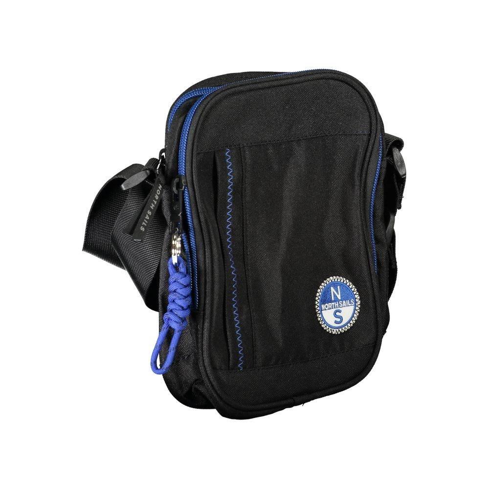 North Sails Black Polyester Men Shoulder Bag - Hilstor