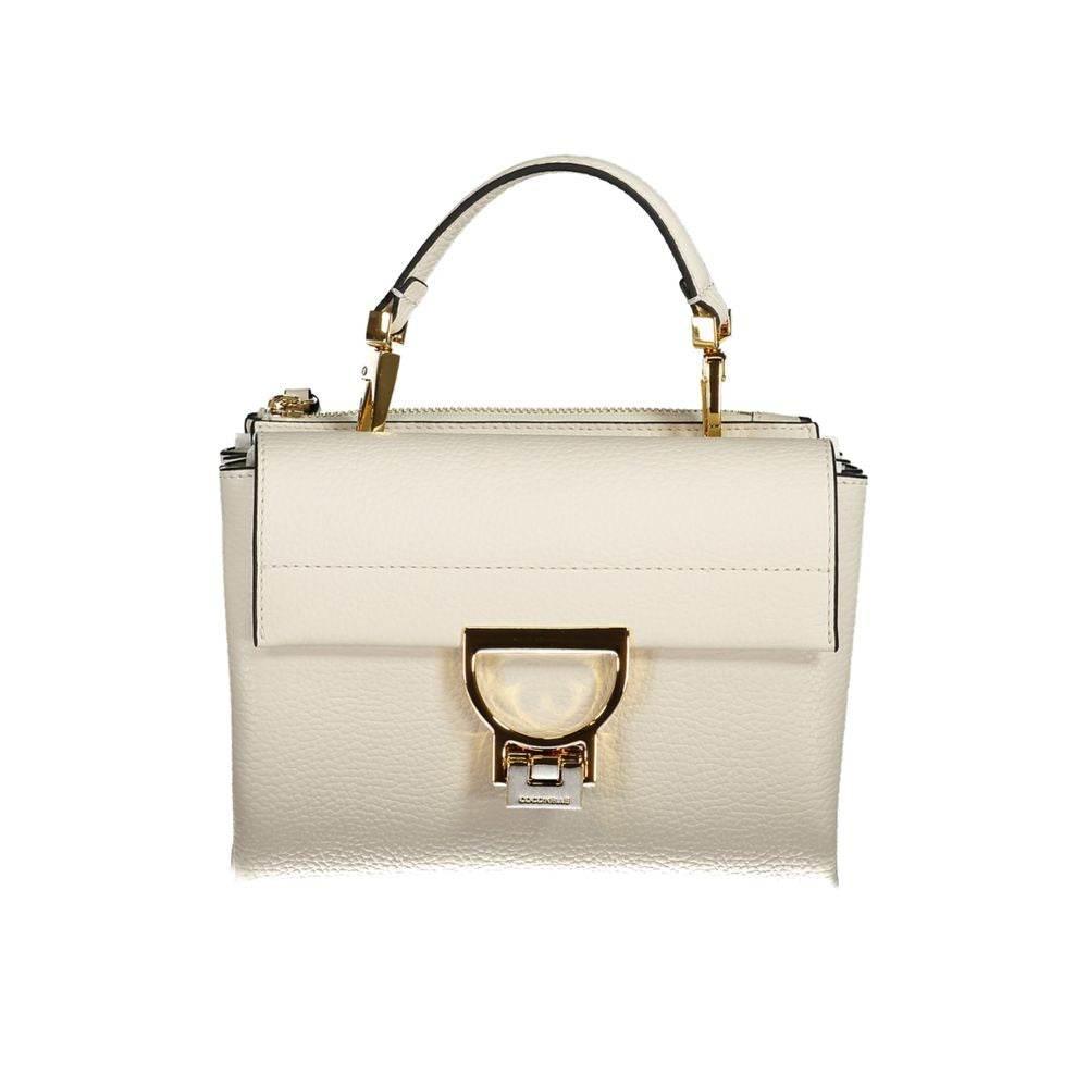 Coccinelle White Leather Handbag - Hilstor