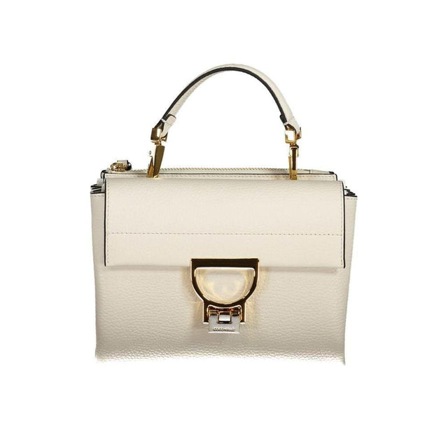 Coccinelle White Leather Handbag - Hilstor