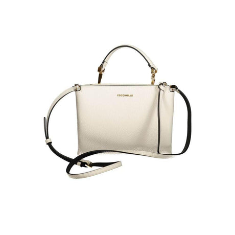 Coccinelle White Leather Handbag - Hilstor
