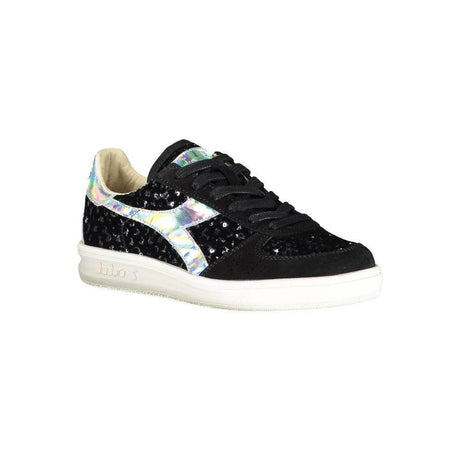 Diadora Black Leather Womens Sneaker - Hilstor