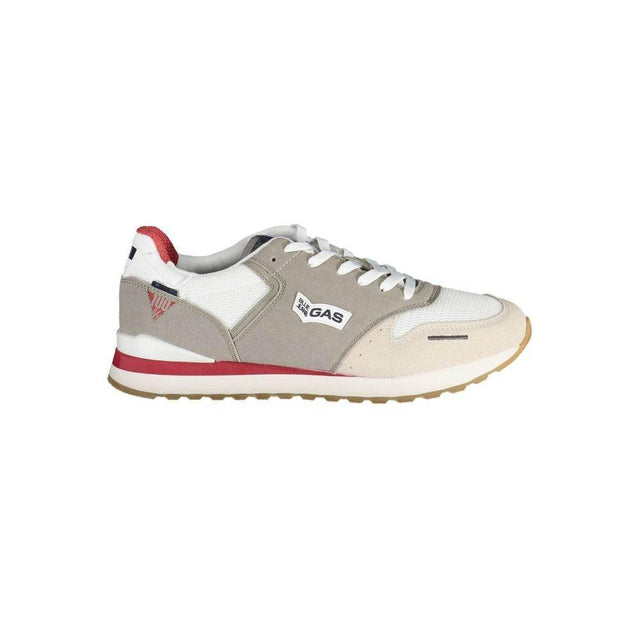 Gas White Polyester Sneaker - Hilstor