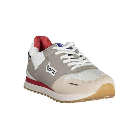 Gas White Polyester Sneaker - Hilstor