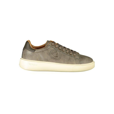 Blauer Beige Polyester Sneaker - Hilstor