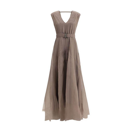 Brunello Cucinelli Silk Long Dress - Hilstor