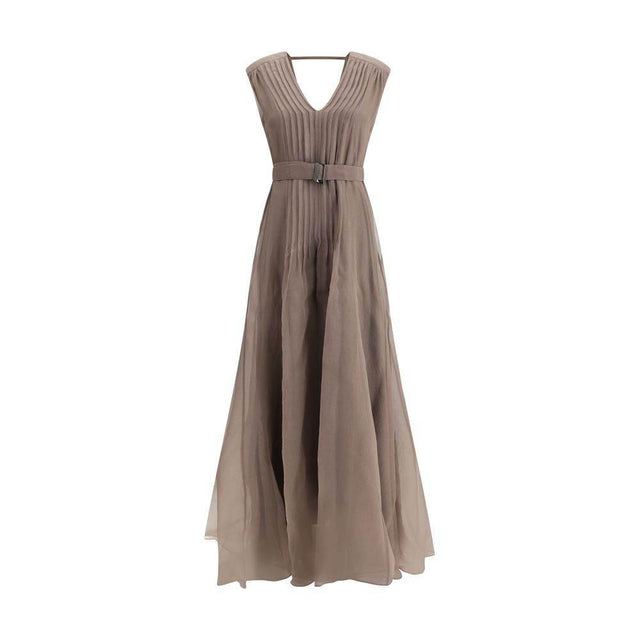 Brunello Cucinelli Silk Long Dress - Hilstor