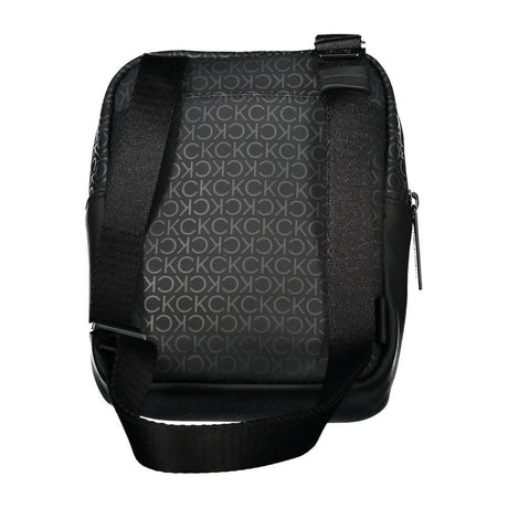 Calvin Klein Sleek Black Shoulder Bag with Contrasting Accents - Hilstor