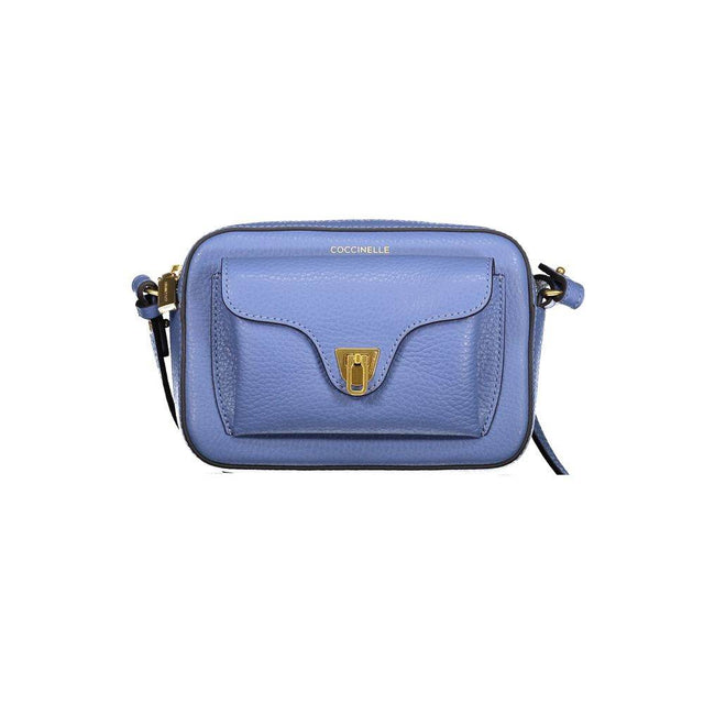 Coccinelle Light Blue Leather Women Handbag - Hilstor