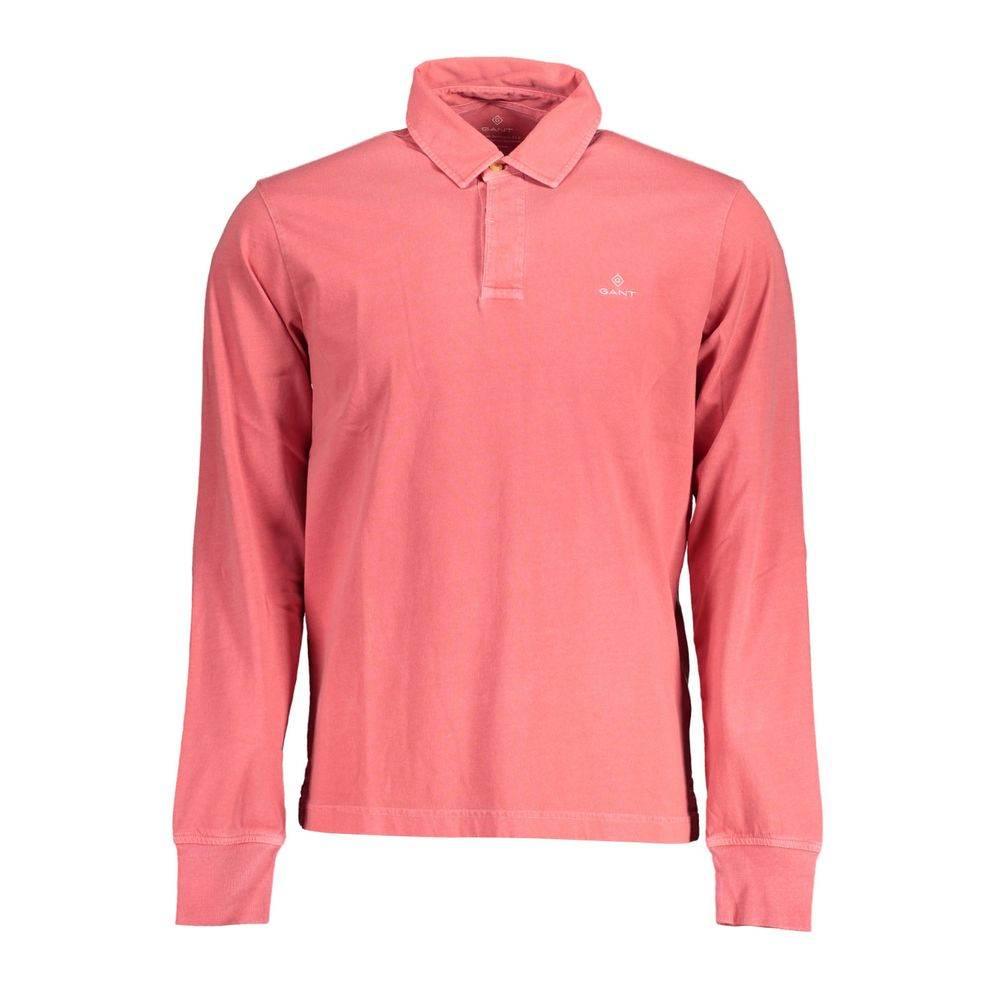 Gant Red Cotton Men Polo Shirt - Hilstor