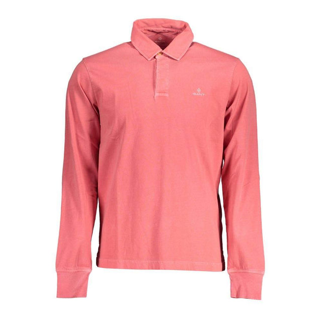 Gant Red Cotton Men Polo Shirt - Hilstor