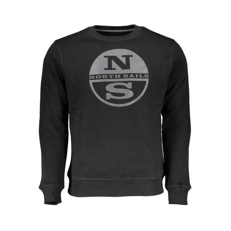 North Sails Black Cotton Men Sweater - Hilstor