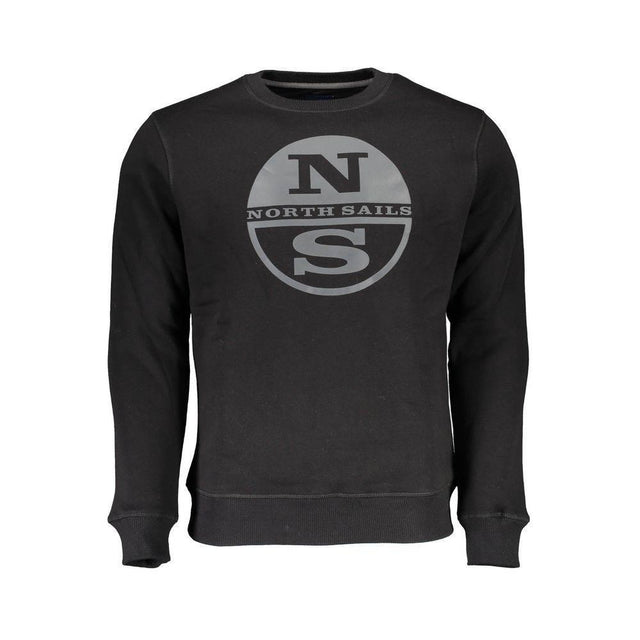 North Sails Black Cotton Men Sweater - Hilstor