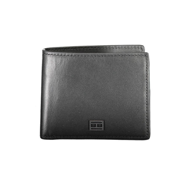 Tommy Hilfiger Black Leather Men Wallet - Hilstor
