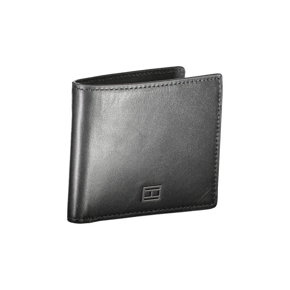 Tommy Hilfiger Black Leather Men Wallet - Hilstor