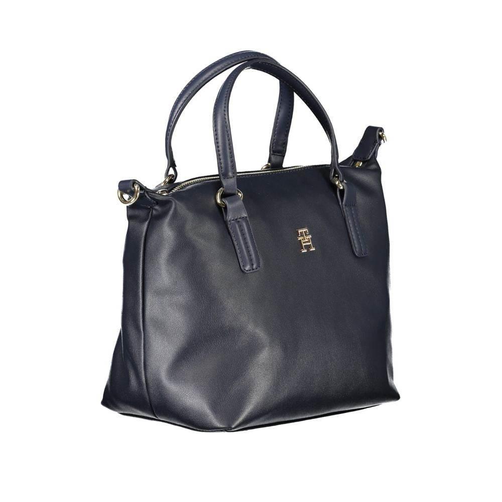 Tommy Hilfiger Blue Polyester Handbag - Hilstor