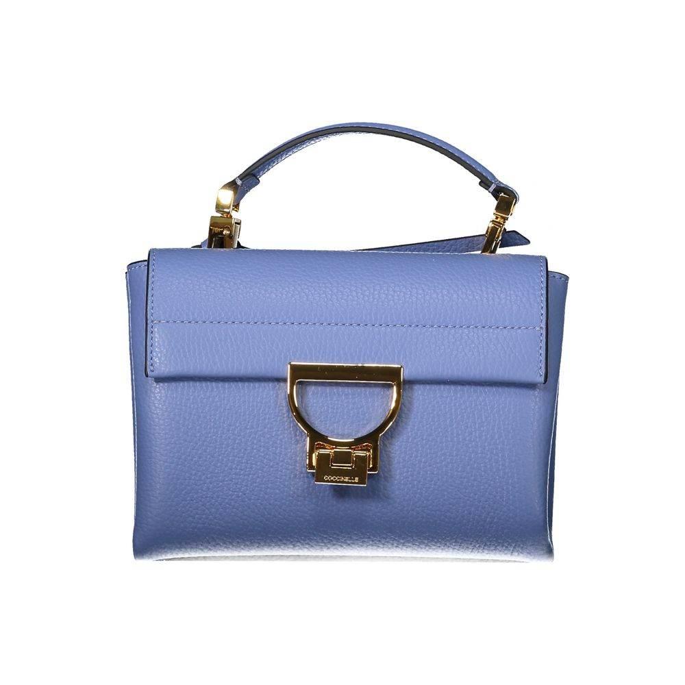 Coccinelle Light Blue Leather Women Handbag - Hilstor
