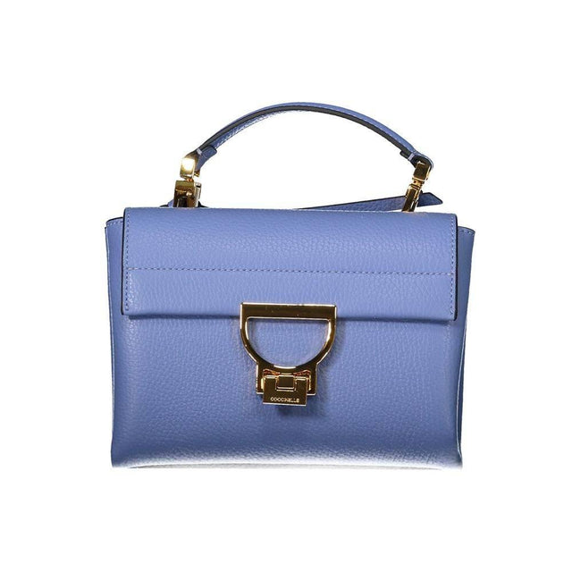 Coccinelle Light Blue Leather Women Handbag - Hilstor