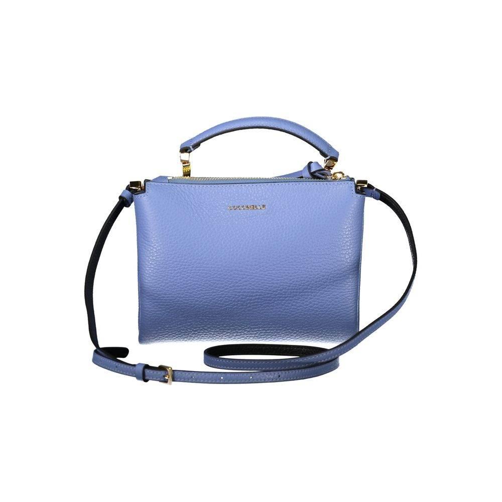 Coccinelle Light Blue Leather Women Handbag - Hilstor