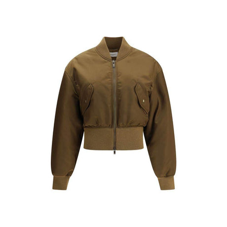 Saint Laurent Glossy nylon bomber Jacket - Hilstor
