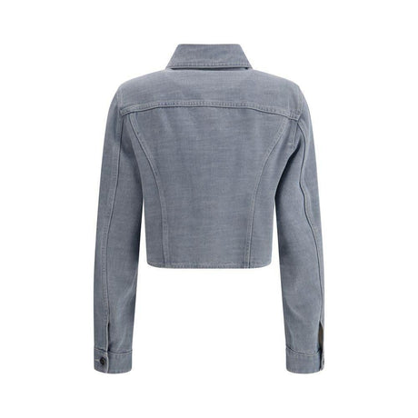 Fendi Cropped denim Jacket - Hilstor