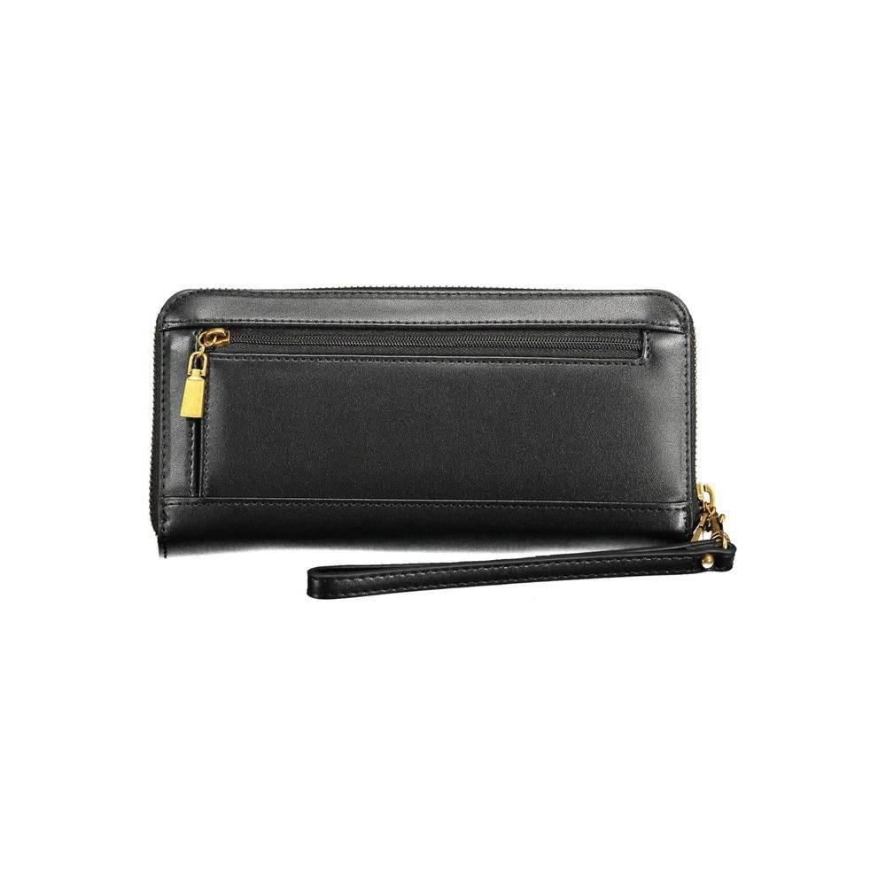 Guess Jeans Black Polyethylene Women Wallet - Hilstor
