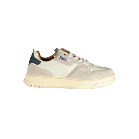 Blauer White Polyethylene Men Sneaker - Hilstor