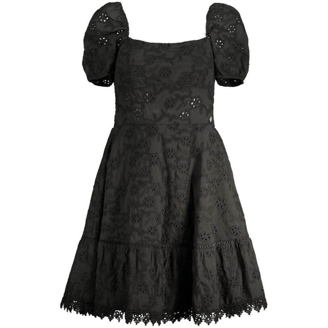 Guess Jeans Black Cotton Women Dress - Hilstor