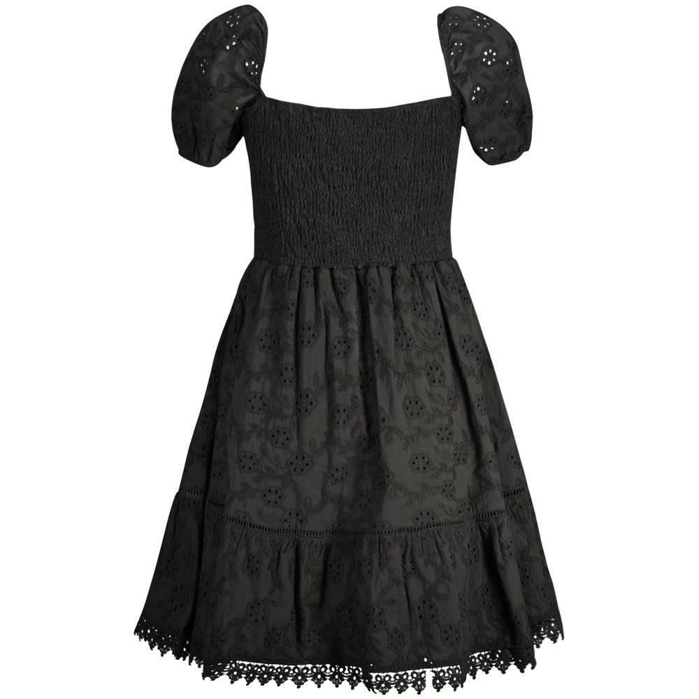 Guess Jeans Black Cotton Women Dress - Hilstor