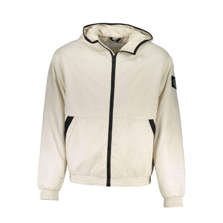 Calvin Klein Beige Polyester Men Jacket - Hilstor
