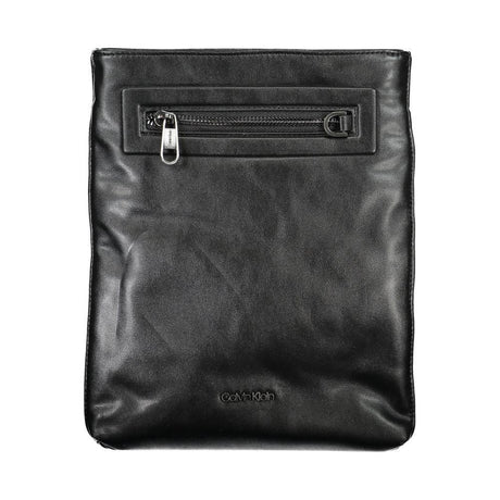 Calvin Klein Sleek Black Shoulder Bag with Contrast Details - Hilstor