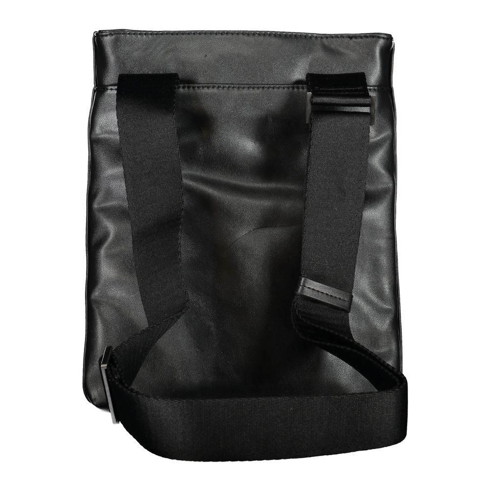 Calvin Klein Sleek Black Shoulder Bag with Contrast Details - Hilstor