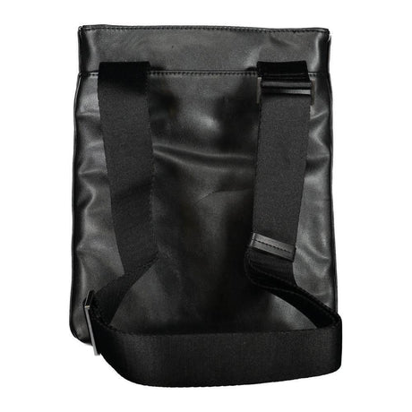 Calvin Klein Sleek Black Shoulder Bag with Contrast Details - Hilstor