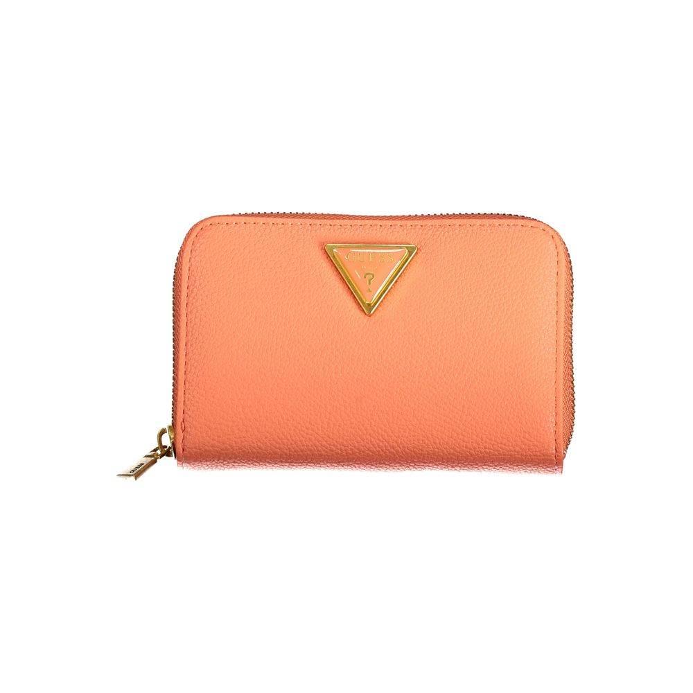 Guess Jeans Orange Polyethylene Wallet - Hilstor