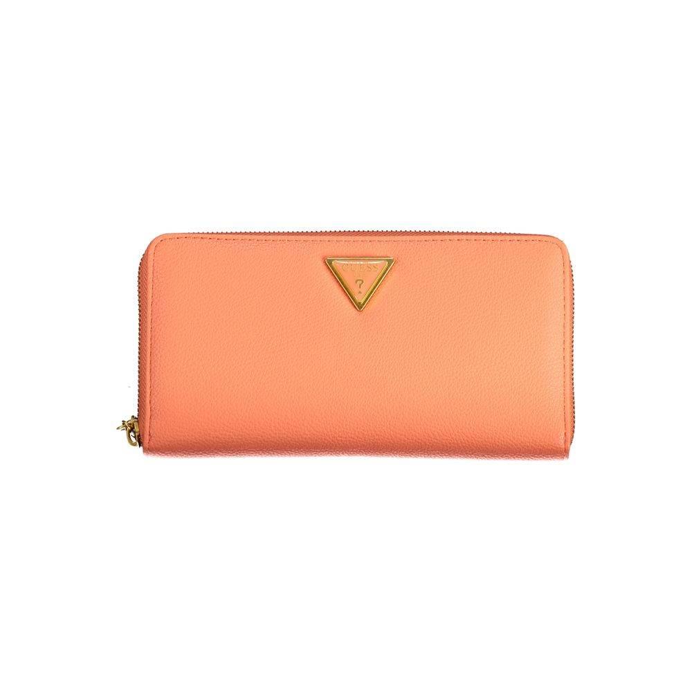 Guess Jeans Orange Polyethylene Wallet - Hilstor