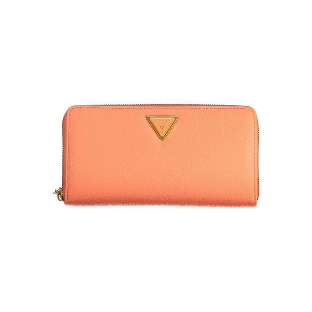 Guess Jeans Orange Polyethylene Wallet - Hilstor