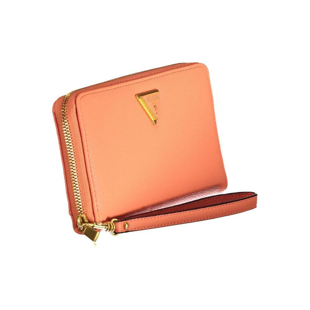 Guess Jeans Orange Polyethylene Wallet - Hilstor