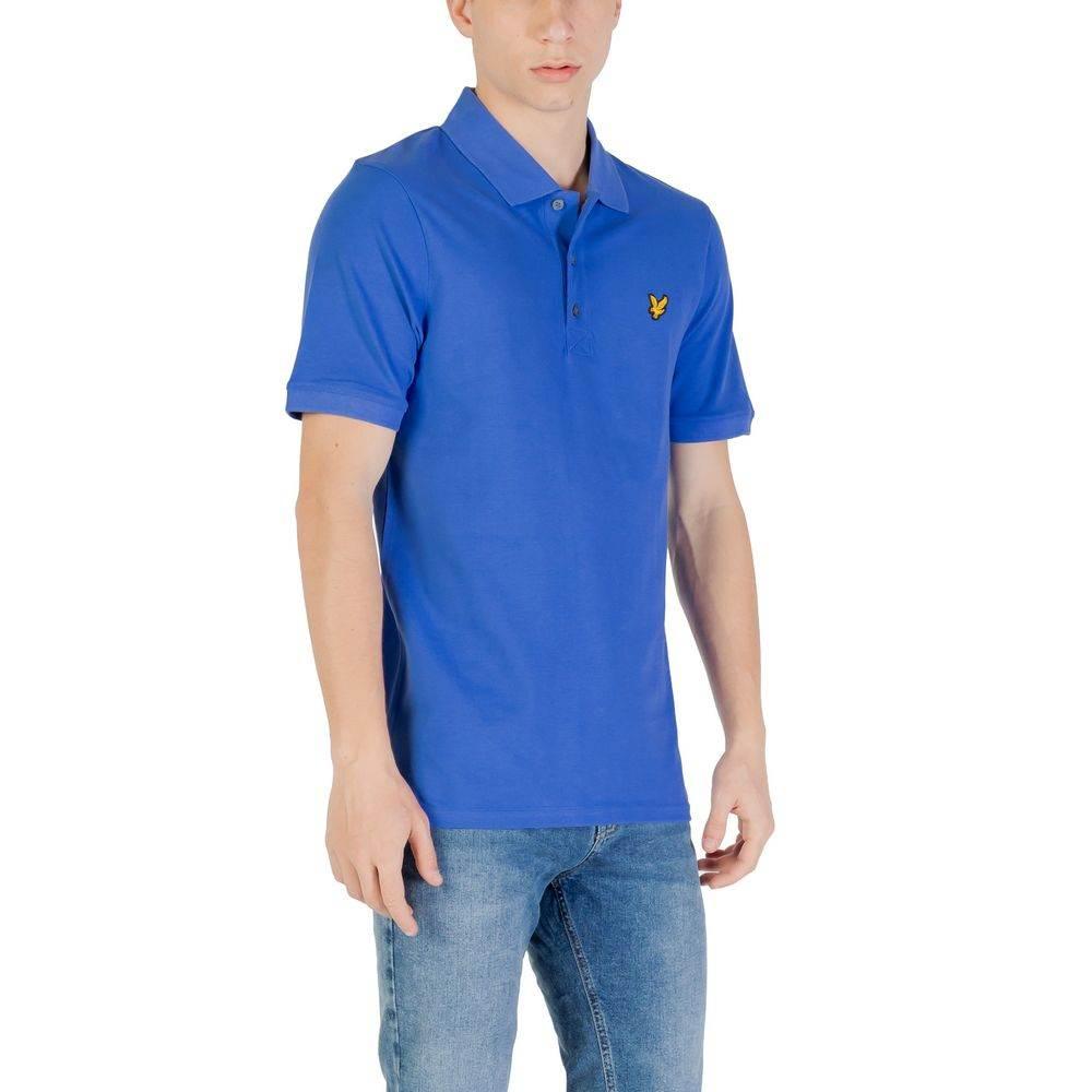 Lyle & Scott Blue Cotton Polo Shirt - Hilstor