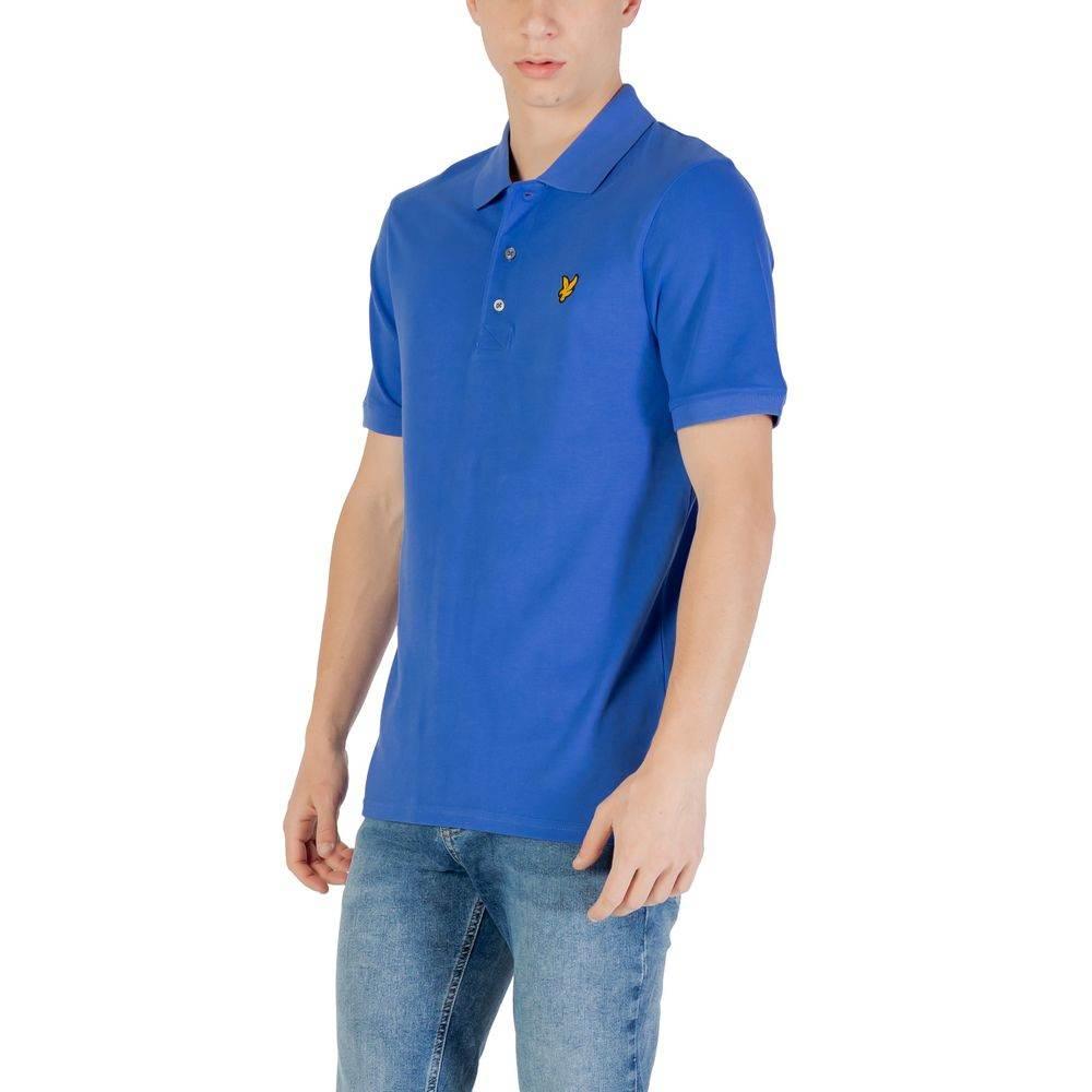 Lyle & Scott Blue Cotton Polo Shirt - Hilstor