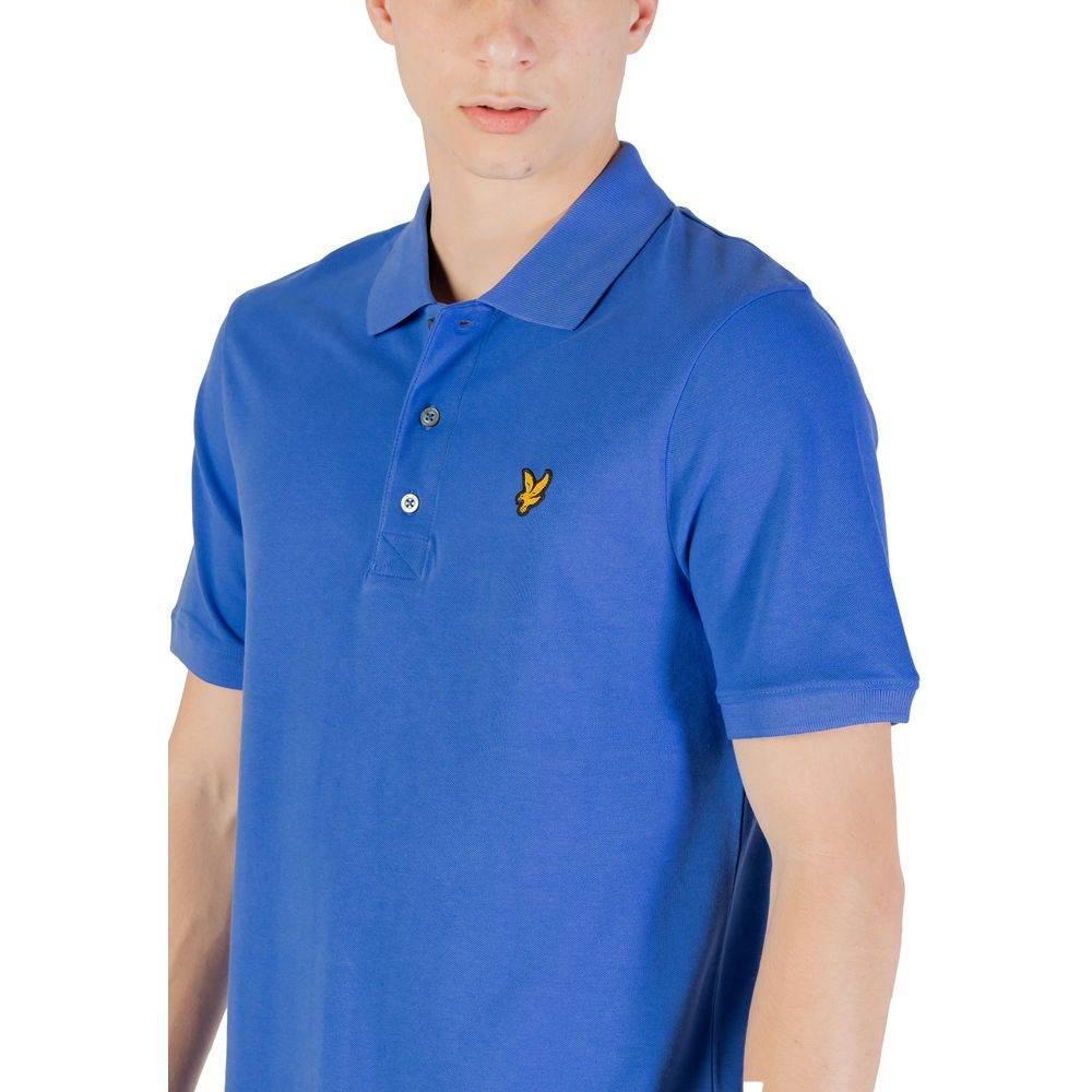 Lyle & Scott Blue Cotton Polo Shirt - Hilstor