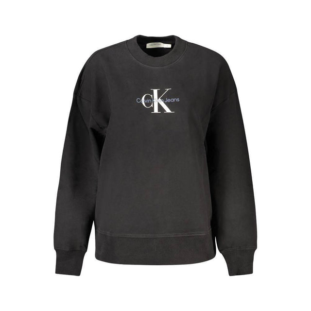 Calvin Klein Black Cotton Women Sweater - Hilstor