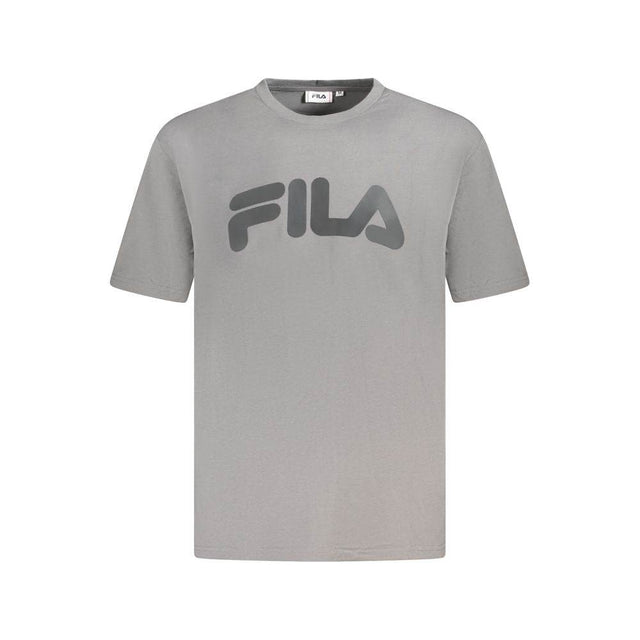 Fila Gray Cotton Men T-Shirt - Hilstor