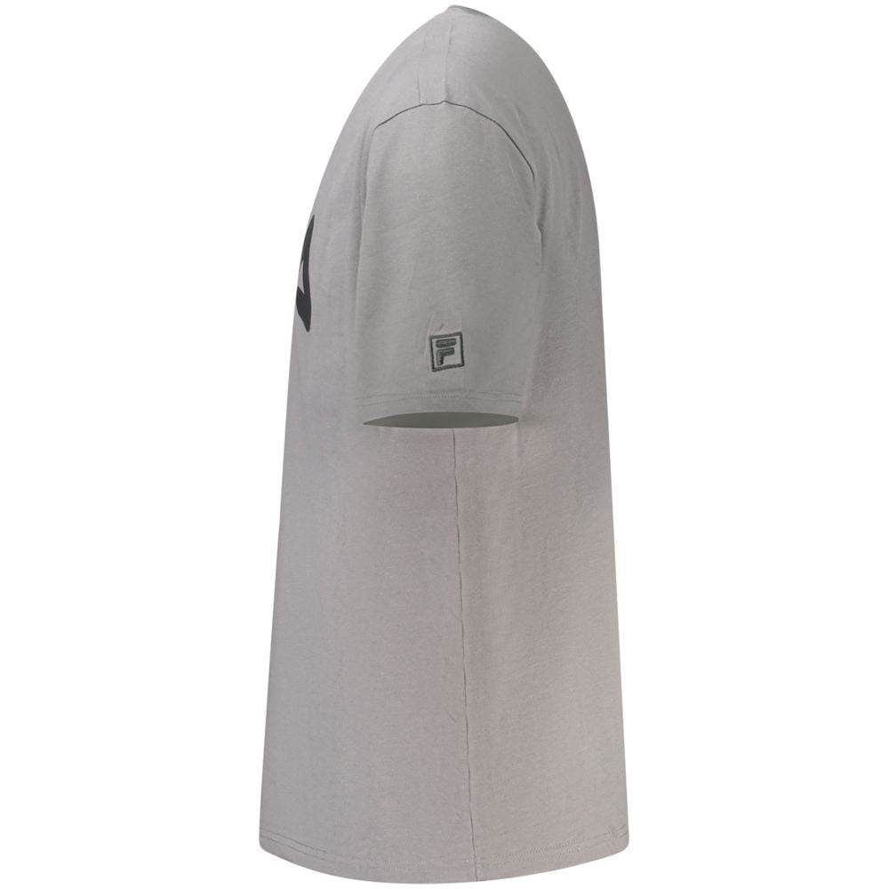 Fila Gray Cotton Men T-Shirt - Hilstor