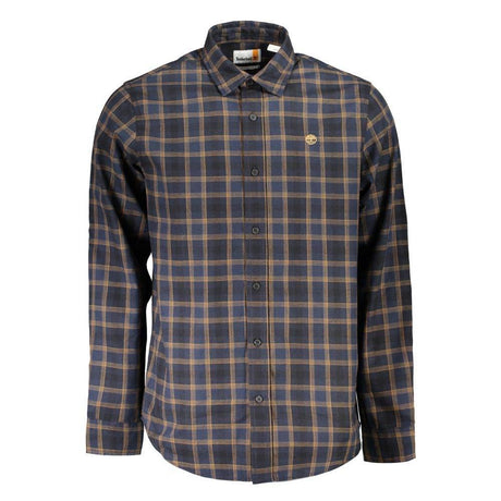 Timberland Blue Cotton Shirt - Hilstor