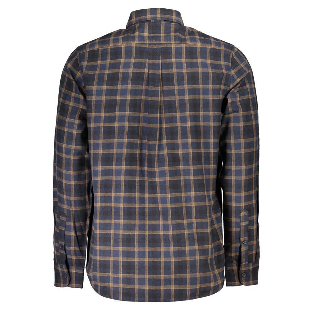 Timberland Blue Cotton Shirt - Hilstor