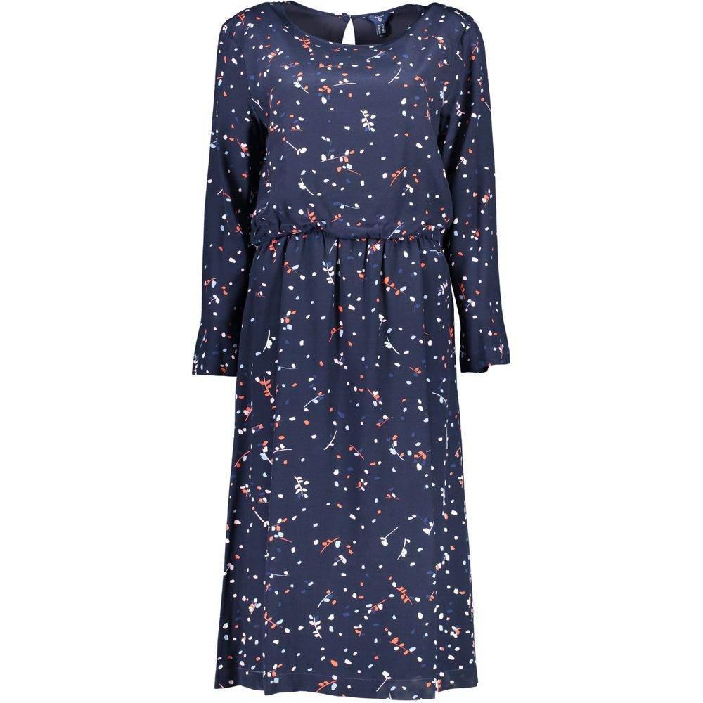 Gant Blue Viscose Women Dress - Hilstor