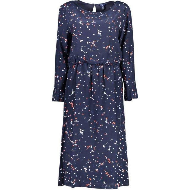 Gant Blue Viscose Women Dress - Hilstor