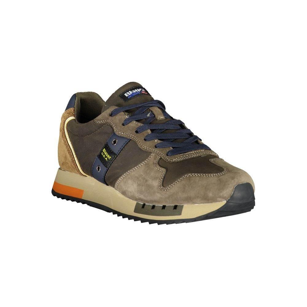 Blauer Green Polyester Sneaker - Hilstor
