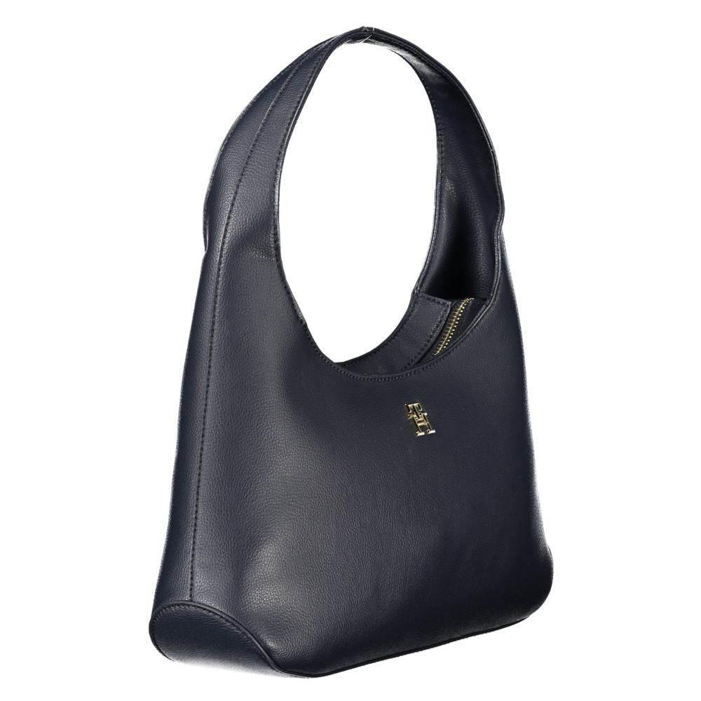 Tommy Hilfiger Blue Polyester Handbag - Hilstor