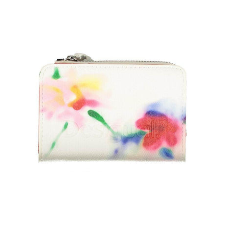 Desigual White Polyester Wallet - Hilstor