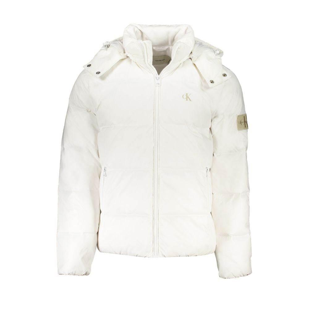 Calvin Klein White Polyamide Jacket - Hilstor